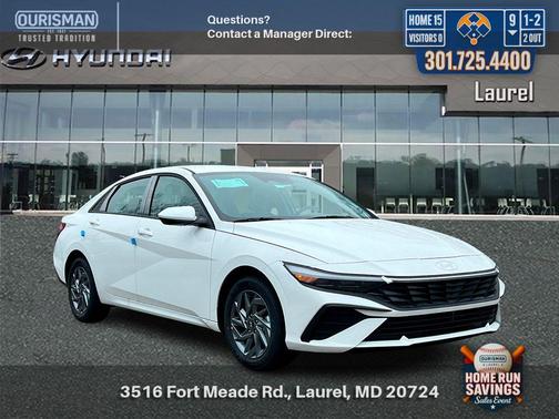 Serenity White 2026 Hyundai ELANTRA HEV Blue