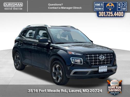 Onyx Black 2025 Hyundai VENUE SEL