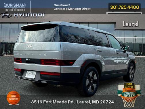 Shimmering Silver 2026 Hyundai SANTA FE SE