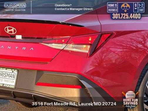Ultimate Red 2025 Hyundai ELANTRA Sport