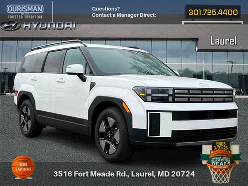 Serenity White 2026 Hyundai SANTA FE SEL 2.4