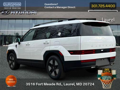Serenity White 2026 Hyundai SANTA FE SEL 2.4