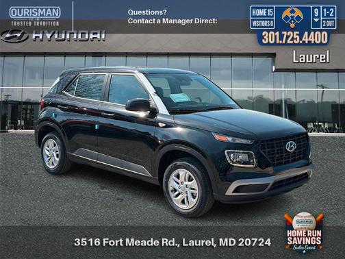 Onyx Black 2026 Hyundai VENUE SE