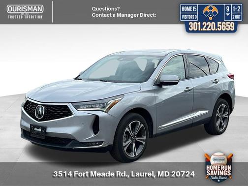 Lunar Silver Metallic 2022 Acura RDX Advance Package