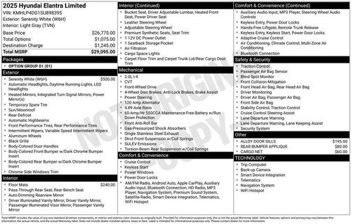 2025 Hyundai ELANTRA Limited