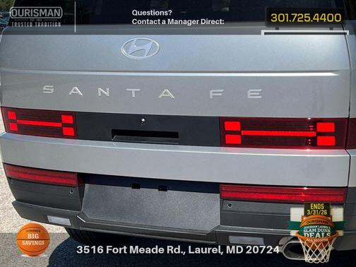 Shimmering Silver 2026 Hyundai SANTA FE SE