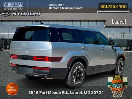 Shimmering Silver 2026 Hyundai SANTA FE SE