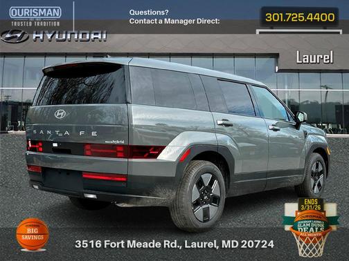Gray 2026 Hyundai SANTA FE SE