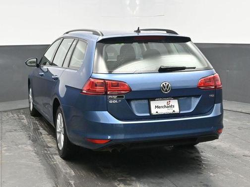 Blue 2016 Volkswagen Golf SportWagen TSI S 4-Door