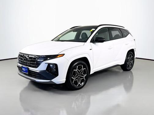 White 2024 Hyundai TUCSON Hybrid N Line