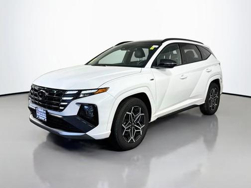 White 2024 Hyundai TUCSON Hybrid N Line