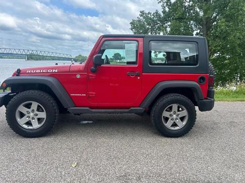 red 2010 Jeep Wrangler Rubicon