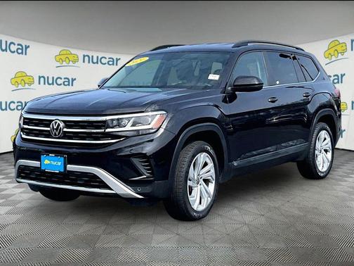 Deep Black Pearl 2021 Volkswagen Atlas 3.6L SE w/Technology