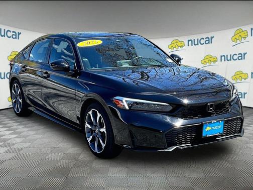Crystal Black Pearl 2025 Honda Civic Hybrid Sport Touring