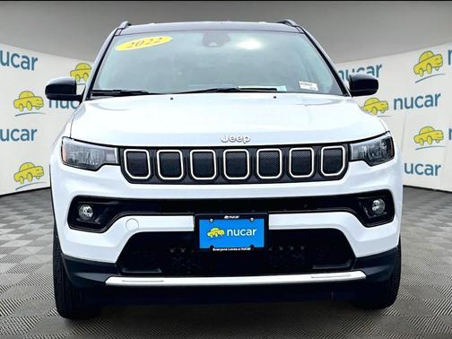 Bright White Clearcoat 2022 Jeep Compass Limited