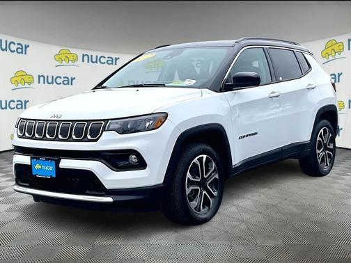Bright White Clearcoat 2022 Jeep Compass Limited