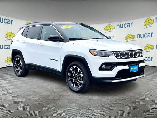 Bright White Clearcoat 2022 Jeep Compass Limited