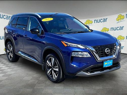 Caspian Blue Metallic/Super Black 2023 Nissan Rogue SL