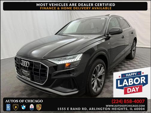Mythos Black Metallic 2022 Audi Q8 55 Prestige