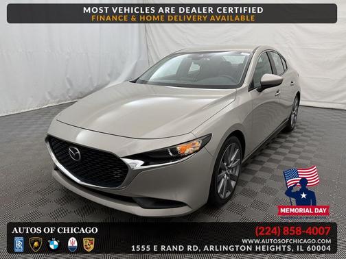 Platinum Quartz Metallic 2022 Mazda Mazda3 FWD w/Select Package