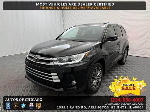 Midnight Black Metallic 2018 Toyota Highlander Limited Platinum