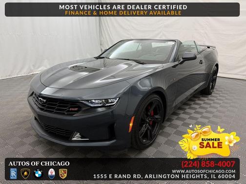 Shadow Gray Metallic 2023 Chevrolet Camaro RWD Convertible LT1
