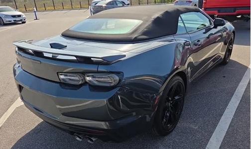 Shadow Gray Metallic 2023 Chevrolet Camaro RWD Convertible LT1