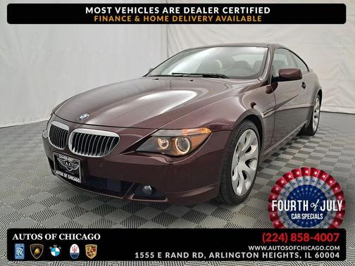 Maroon 2006 BMW 650 650Ci