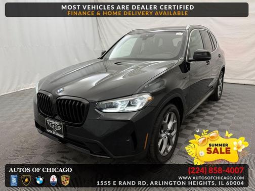 Black Sapphire Metallic 2024 BMW X3 xDrive30i