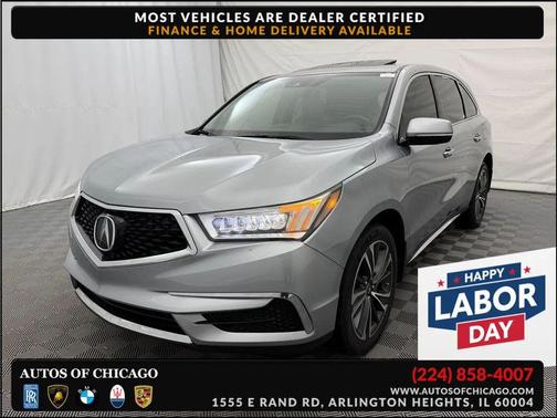 Lunar Silver Metallic 2020 Acura MDX 3.5L w/Technology Package