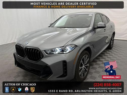 Skyscraper Grey Metallic 2025 BMW X6 xDrive40i