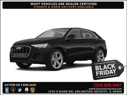 Mythos Black Metallic 2023 Audi Q8 55 Premium