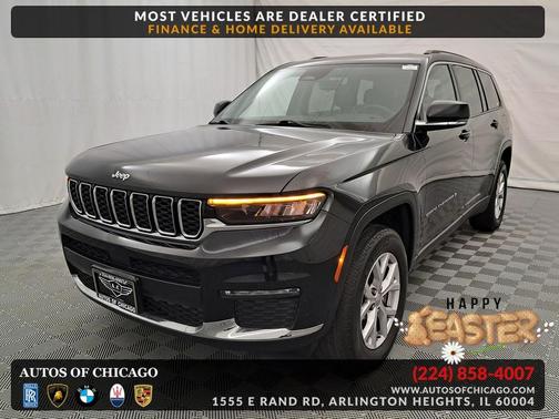 Diamond Black Crystal Pearlcoat 2022 Jeep Grand Cherokee L Limited