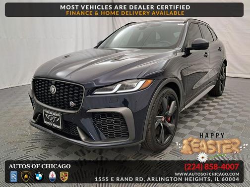 Ultra Blue Metallic 2021 Jaguar F-PACE SVR P550 AWD Automatic
