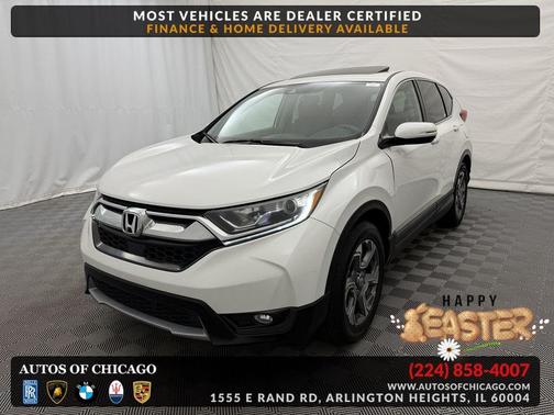 Platinum White Pearl 2019 Honda CR-V EX