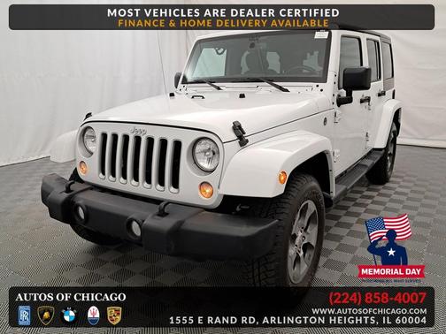 Bright White 2018 Jeep Wrangler JK Unlimited Sahara