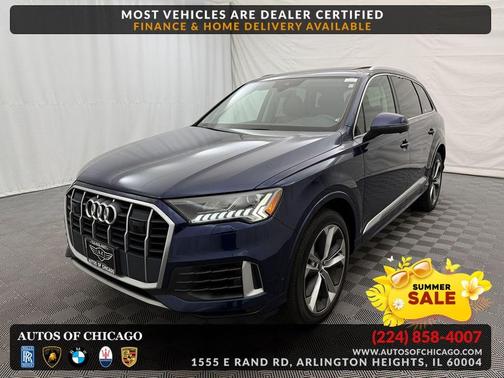 BLUE 2021 Audi Q7 55 Premium Plus