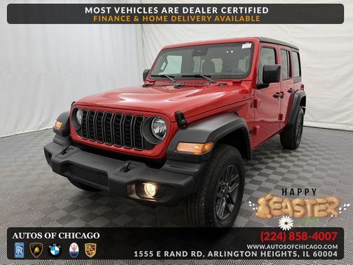 Firecracker Red Clearcoat 2025 Jeep Wrangler Sport S
