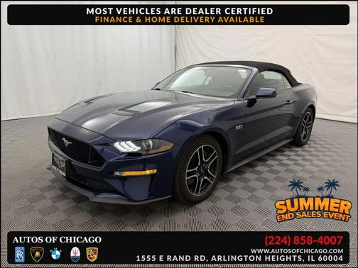 Blue 2020 Ford Mustang GT Premium