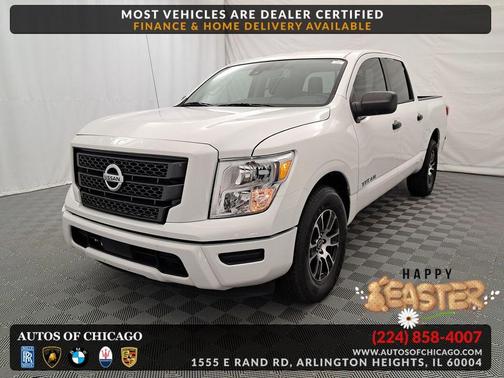 Glacier White 2023 Nissan Titan SV