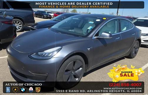 GRAY 2020 Tesla Model 3 Long Range
