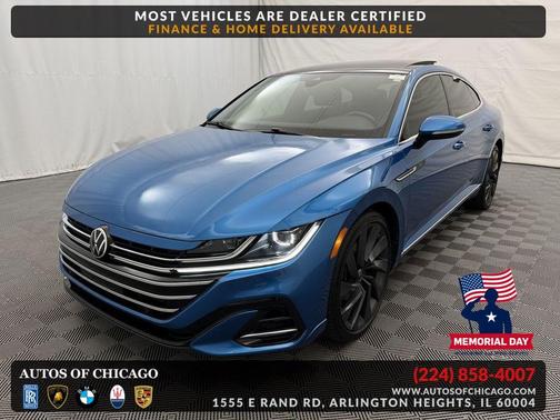 Kingfisher Blue Metallic 2023 Volkswagen Arteon 2.0T SEL R-Line 4MOTION