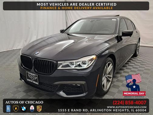 Carbon Black Metallic 2019 BMW 750 i xDrive