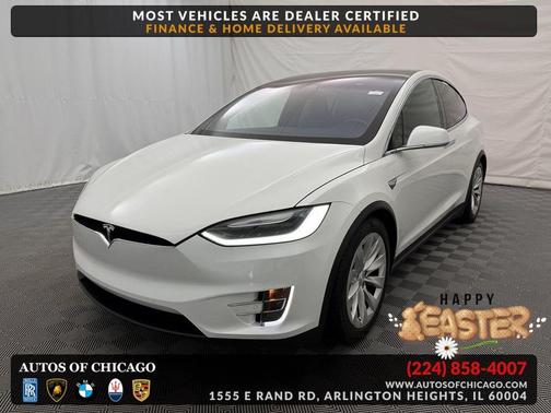 Pearl White Multi-Coat 2017 Tesla Model X 75D