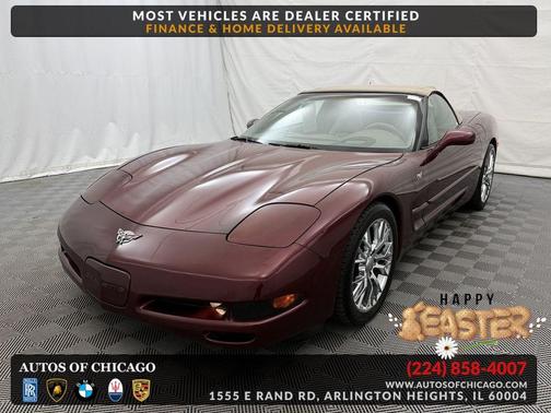 50th Anniversary Red 2003 Chevrolet Corvette Base
