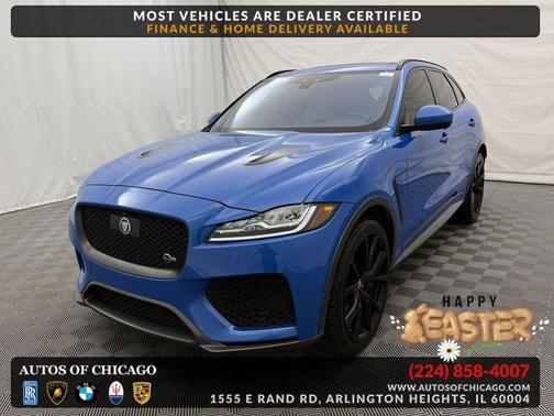 Ultra Blue Metallic 2019 Jaguar F-PACE SVR
