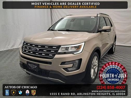 White Gold Metallic 2017 Ford Explorer Limited