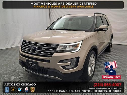 White Gold 2017 Ford Explorer Limited