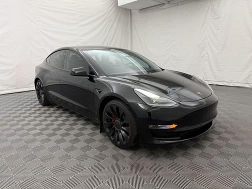 Solid Black 2021 Tesla Model 3 Performance