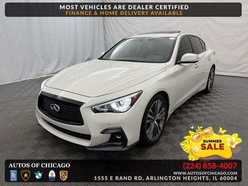 Majestic White 2021 INFINITI Q50 3.0t SENSORY